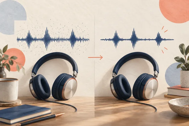 音频降噪要保留声音，而不只是消除底噪的原创主题插图